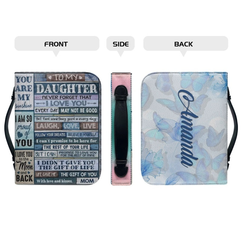 To My Daughter from Mom Personalized Bible Cover