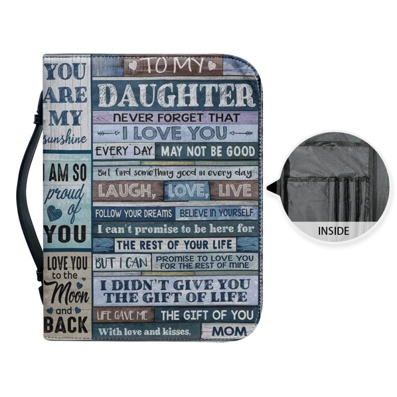 To My Daughter from Mom Personalized Bible Cover