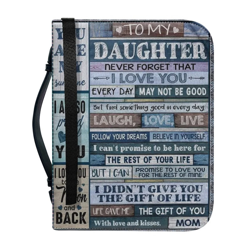 To My Daughter from Mom Personalized Bible Cover