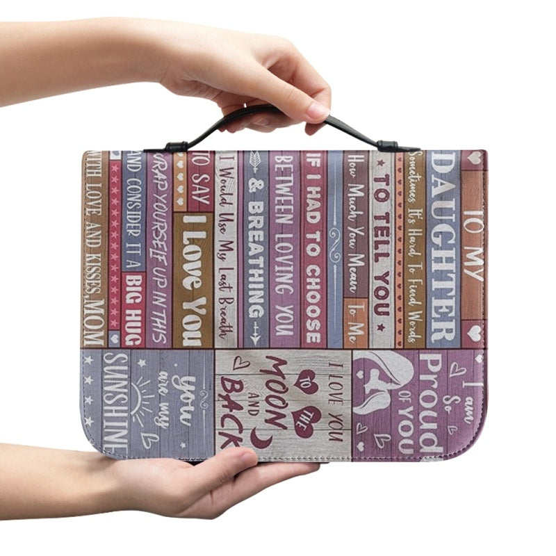 To My Daughter From Mom Personalized Bible Cover