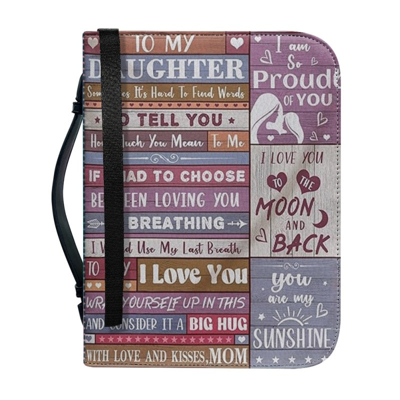 To My Daughter From Mom Personalized Bible Cover