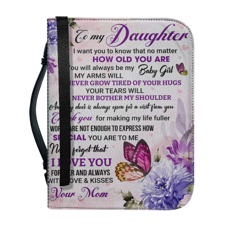 To My Daughter From Mom Custom Bible Cover