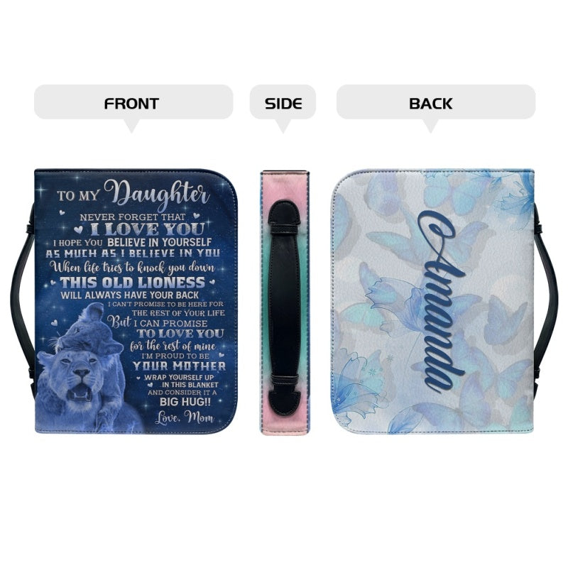 To My Daughter From Mom Personalized Bible Cover