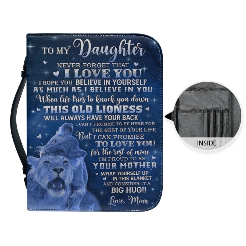 To My Daughter From Mom Personalized Bible Cover