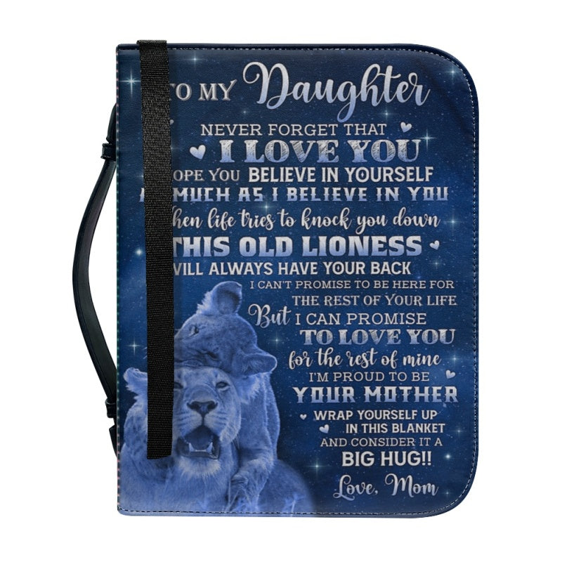 To My Daughter From Mom Personalized Bible Cover