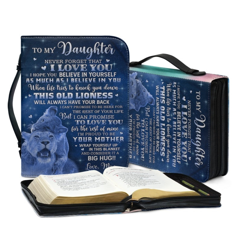 To My Daughter From Mom Personalized Bible Cover