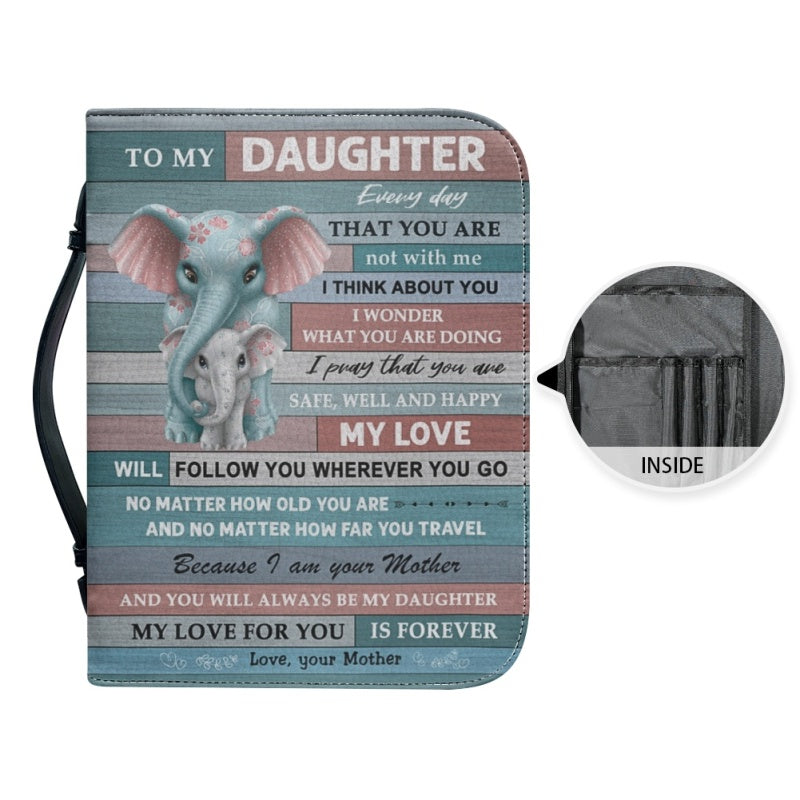 Personalized To My Daughter From Mom Bible Cover
