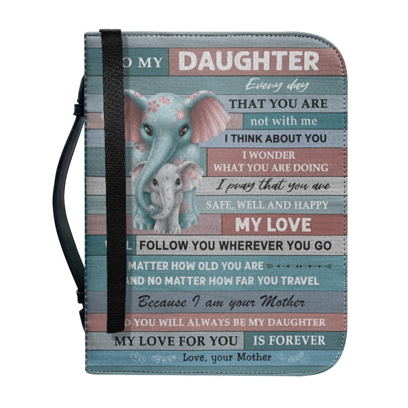 Personalized To My Daughter From Mom Bible Cover