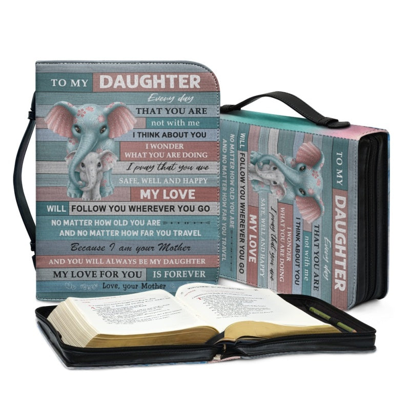 Personalized To My Daughter From Mom Bible Cover