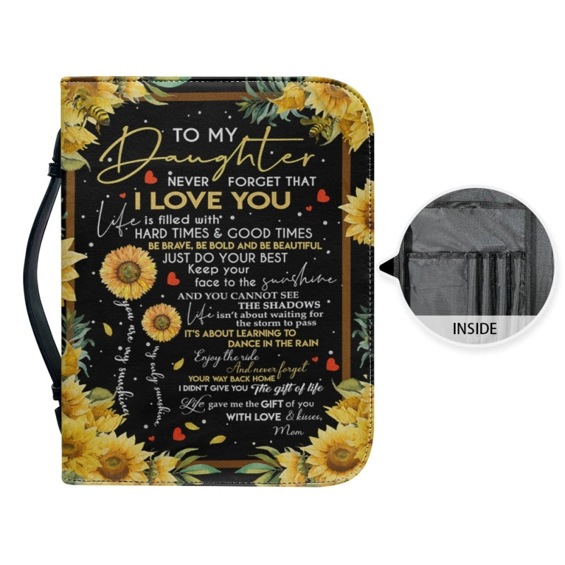 To My Daughter From Mom Personalized Bible Cover