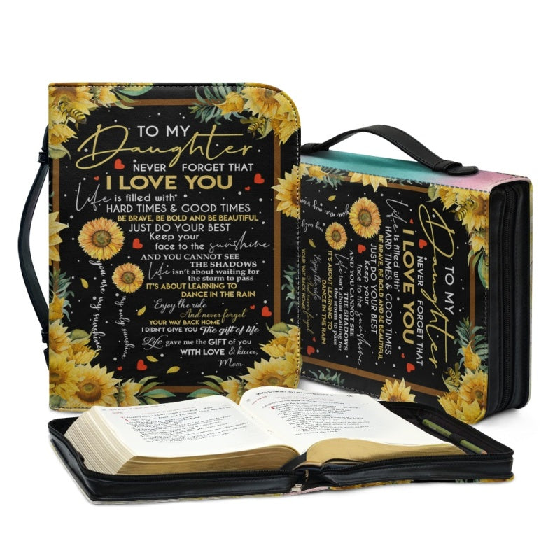 To My Daughter From Mom Personalized Bible Cover