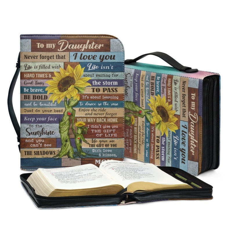 Personalized To My Daughter From Mom Bible Cover