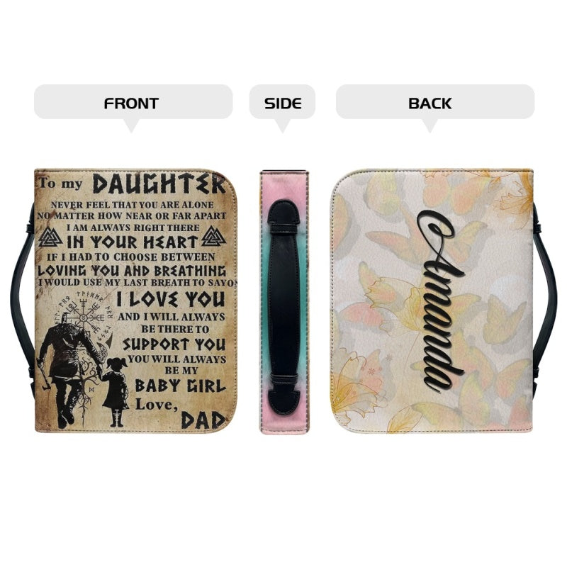 To My Daughter from Dad Personalized Bible Cover