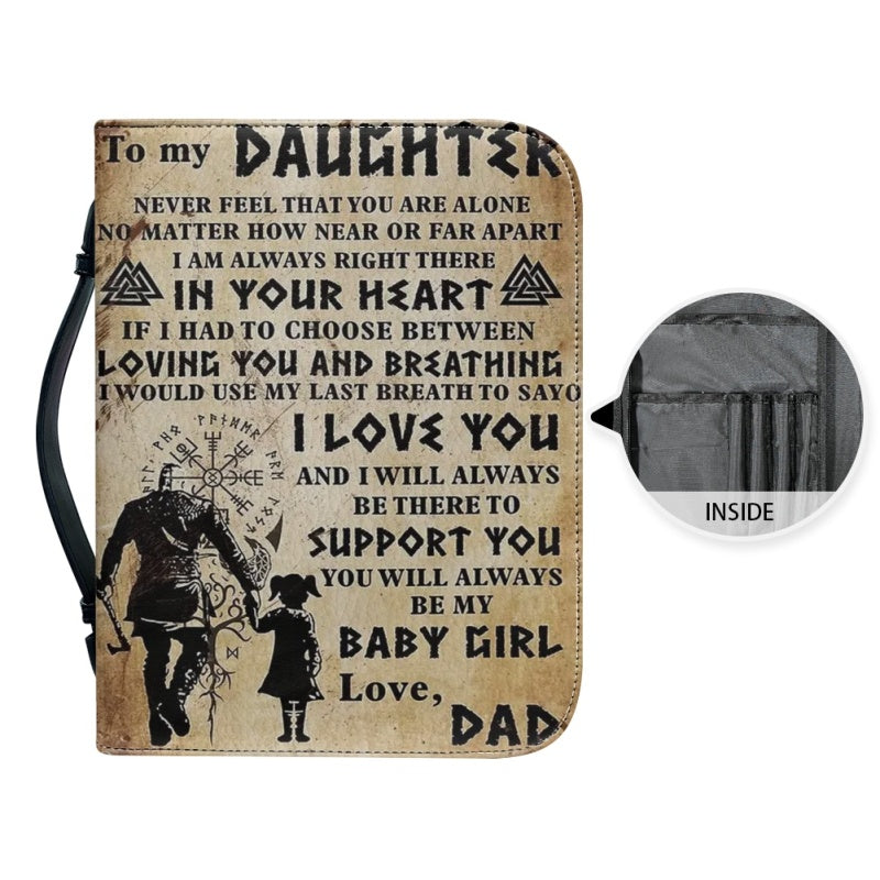 To My Daughter from Dad Personalized Bible Cover