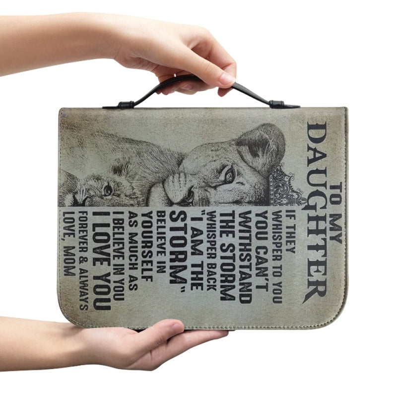 To My Daughter Personalized Bible Cover