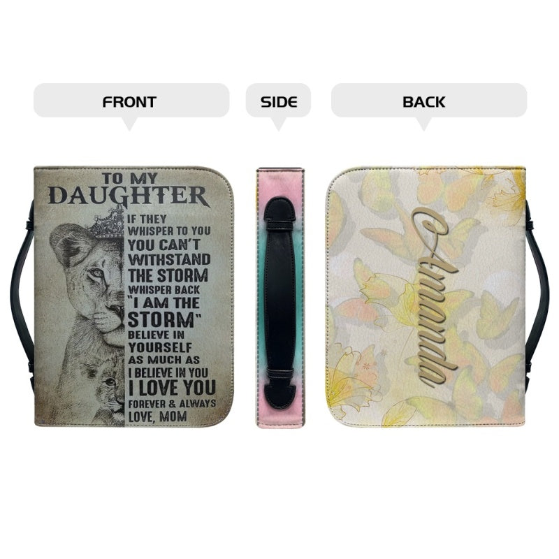To My Daughter Personalized Bible Cover