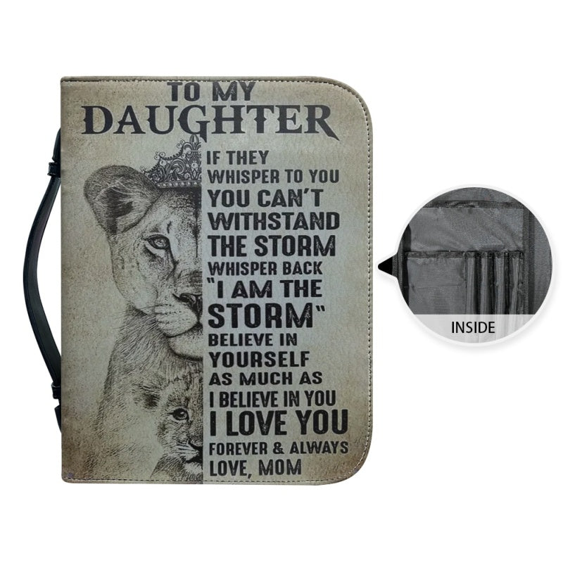 To My Daughter Personalized Bible Cover