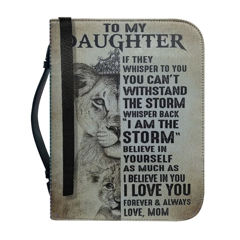 To My Daughter Personalized Bible Cover