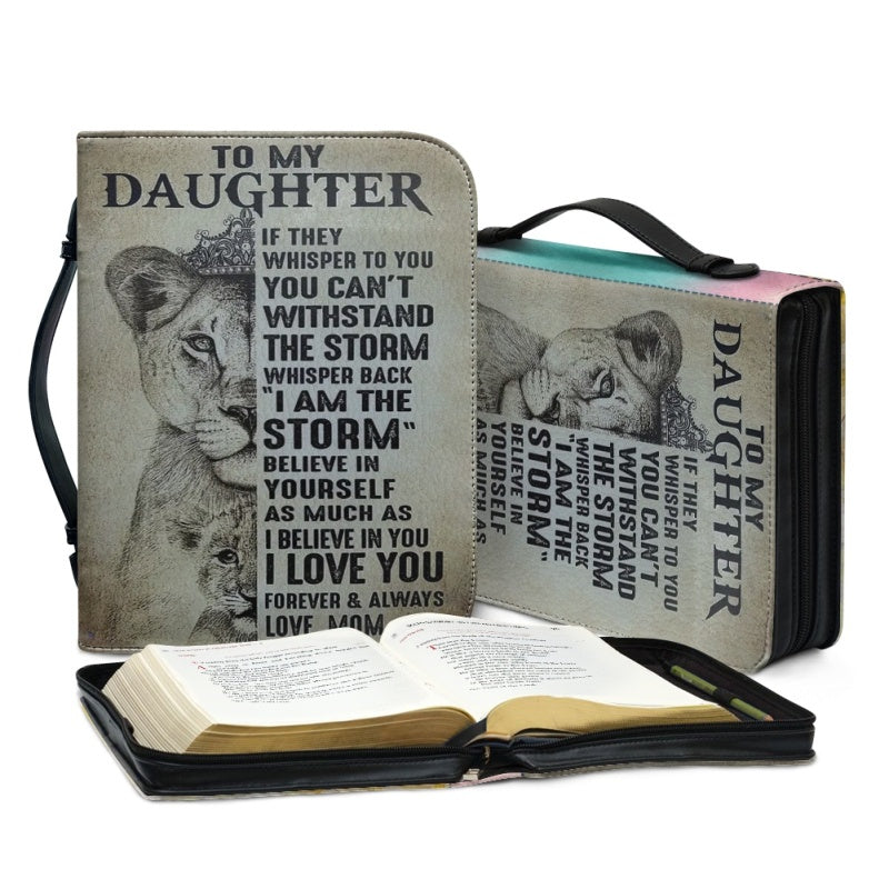 To My Daughter Personalized Bible Cover