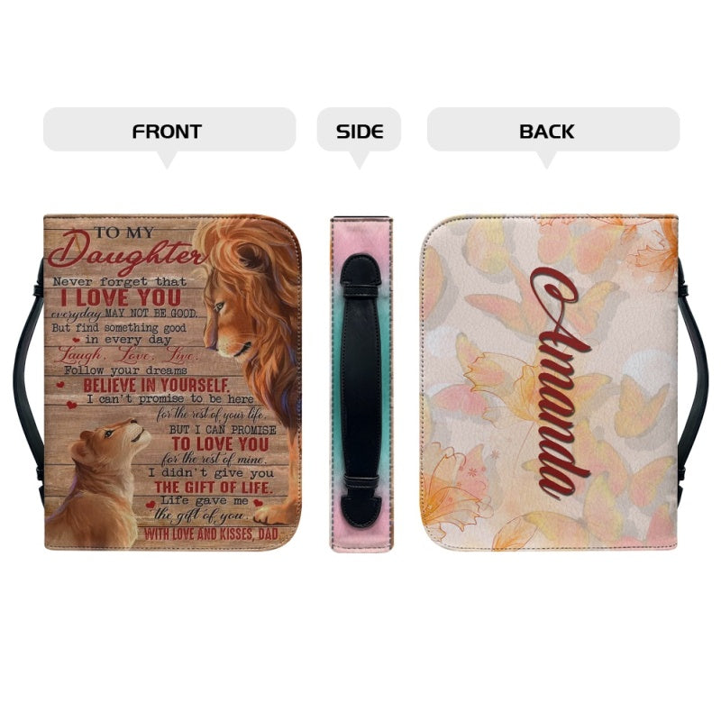 To My Daughter From Mom Personalized Bible Cover