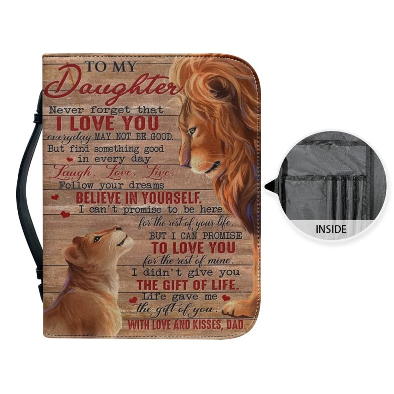 To My Daughter From Mom Personalized Bible Cover