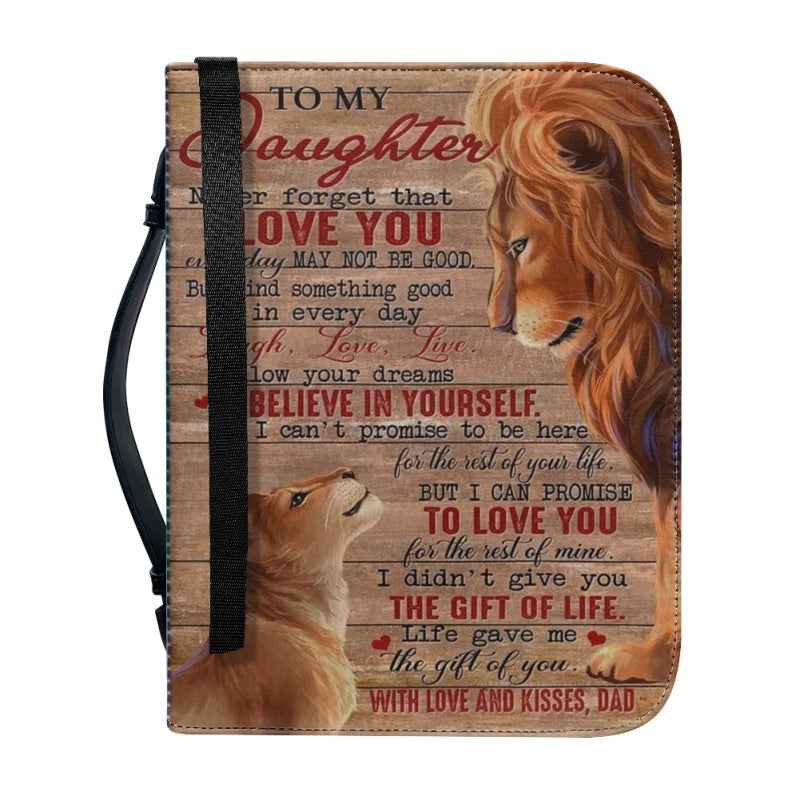 To My Daughter From Mom Personalized Bible Cover