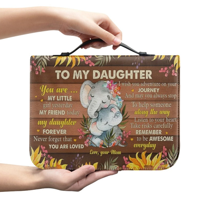 To My Daughter From Mom Personalized Bible Cover