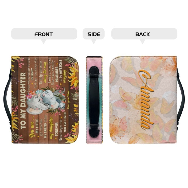 To My Daughter From Mom Personalized Bible Cover