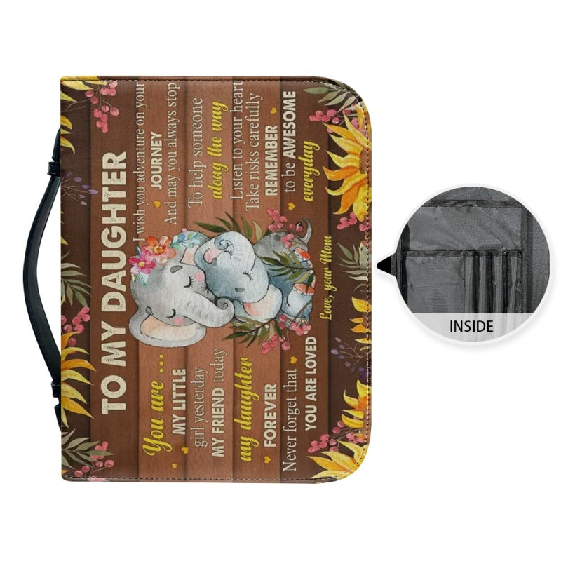 To My Daughter From Mom Personalized Bible Cover