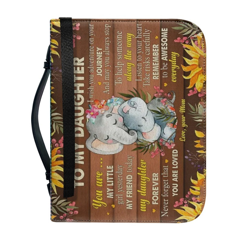 To My Daughter From Mom Personalized Bible Cover