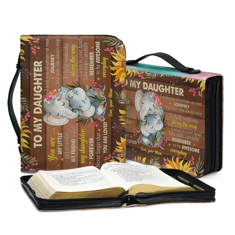 To My Daughter From Mom Personalized Bible Cover