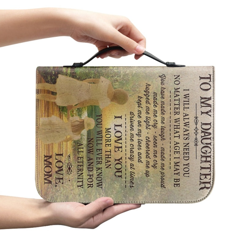Personalized To My Daughter From Mom Bible Cover