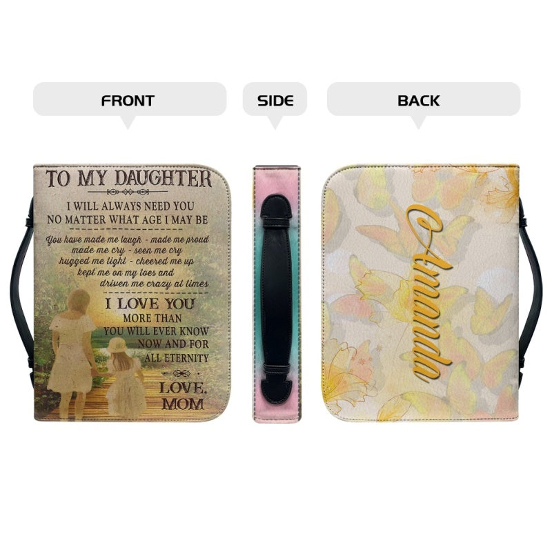 Personalized To My Daughter From Mom Bible Cover