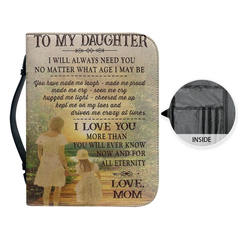 Personalized To My Daughter From Mom Bible Cover