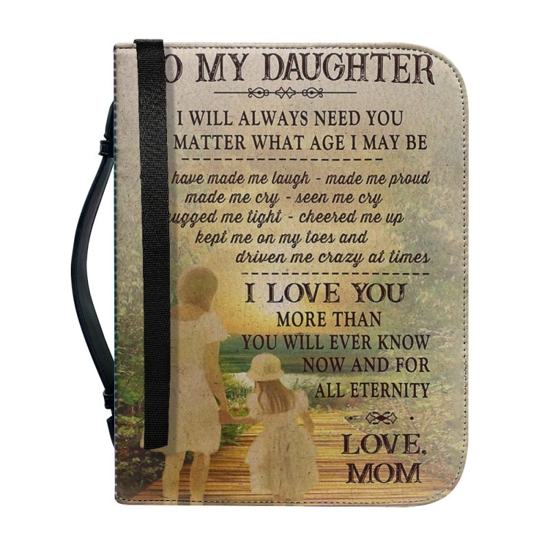 Personalized To My Daughter From Mom Bible Cover