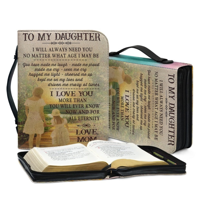 Personalized To My Daughter From Mom Bible Cover