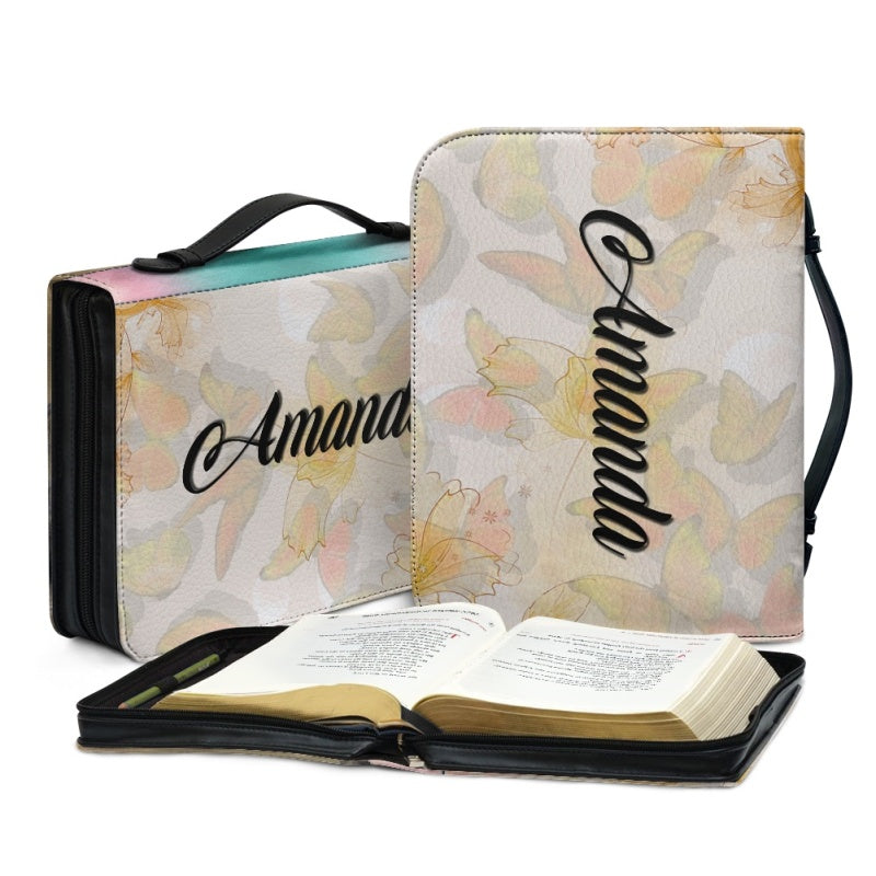 To My Daughter Personalized Wolf Bible Cover