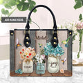 Today I Choose Joy Hummingbird Leather Handbag