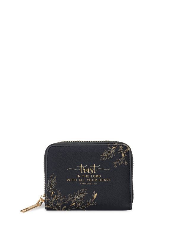 Trust Proverbs 3:5 Bible Verse Mini Wallet