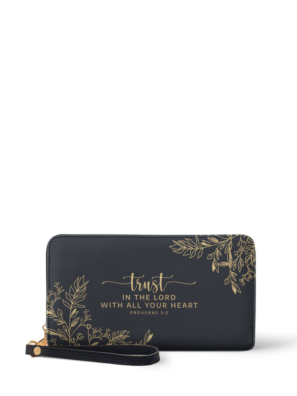 Trust Proverbs 3:5 Bible Verse Wallet