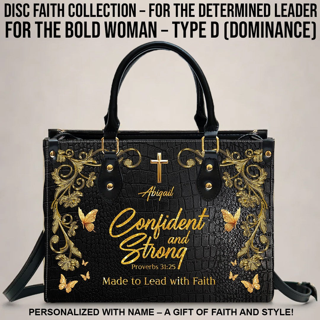 Personalized DISC Faith Christian Leather Handbag