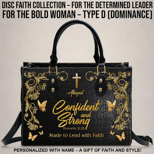 Personalized DISC Faith Christian Leather Handbag