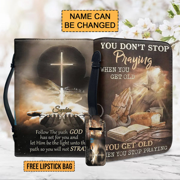 Follow The Path God Personalized Bible Cover