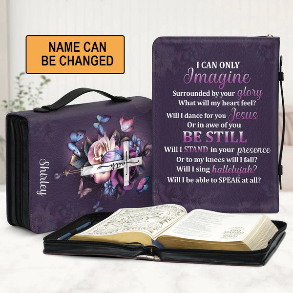 Personalized Floral 'Be Still' Bible Cover
