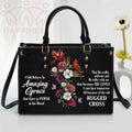 Personalized Amazing Grace Leather Handbag