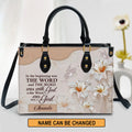 The Word Was With God Personalized Leather Tote