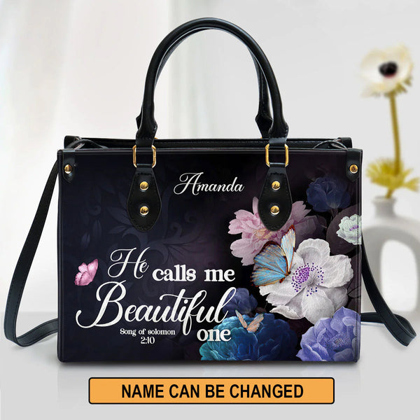 Personalized He Calls Me Beautiful One Tote Bag