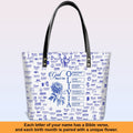 Personalized Bible Verse Floral Tote Bag