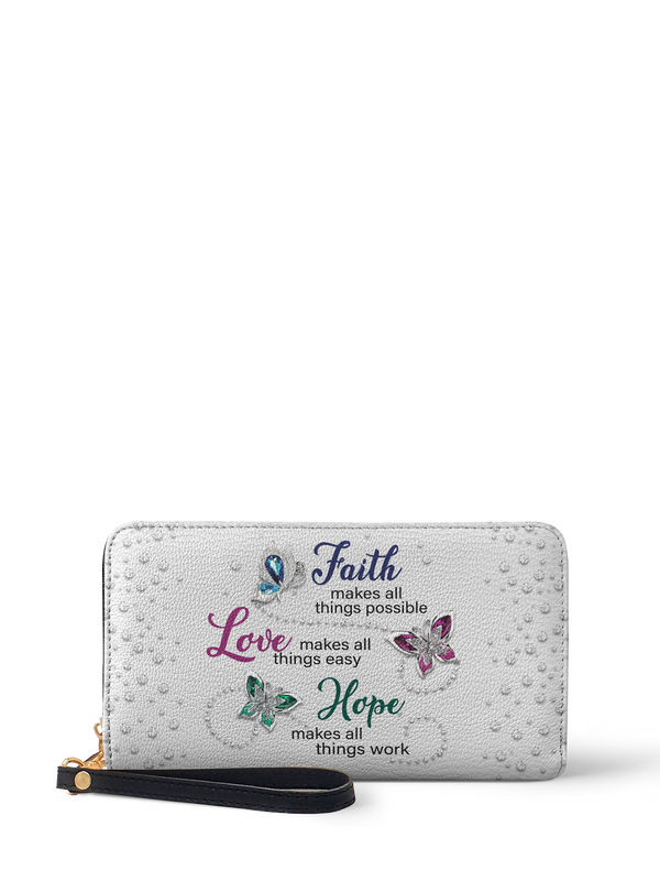 Virtue Faith Inspirational Leather Wallet