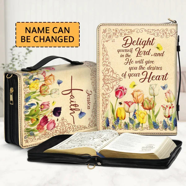 Delight in the Lord Personalized Bible Cover